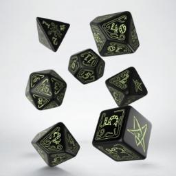 Call of Cthulhu Black &amp; glow-in-the-dark Dice Set