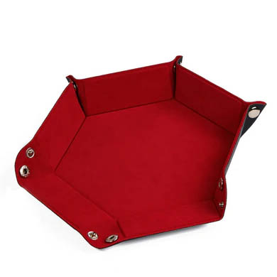 Leatherette &amp; Velvet Dice Tray