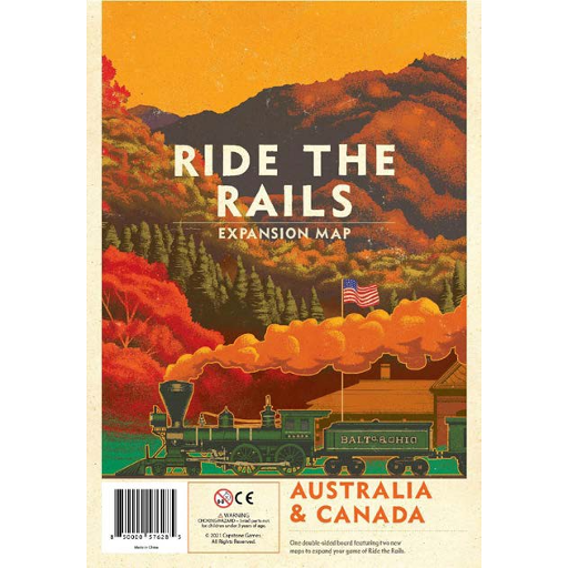Iron Rail 2 Ride the Rails Australia &amp; Canada Map
