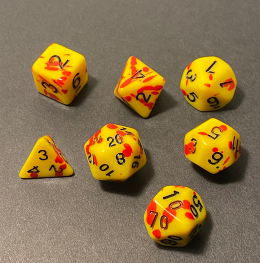 Bloody Mörk Borg Dice Set (7)