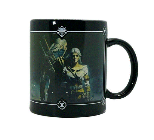 The Witcher 3 Geralt &amp; Ciri Heat Reveal Mug