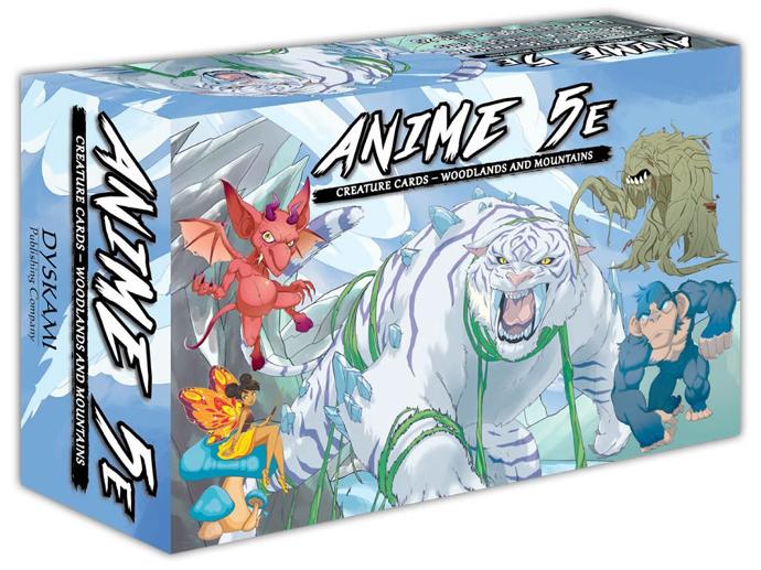 Anime 5E RPG Creature Cards Volume 1 Woodlands and Mountains