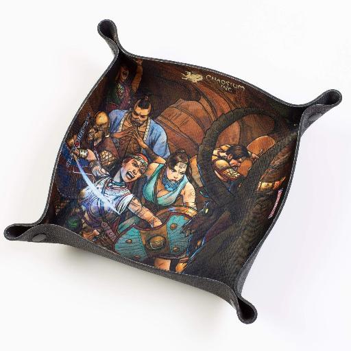 Snakepipe Hollow Runequest Square Folding Dice Tray