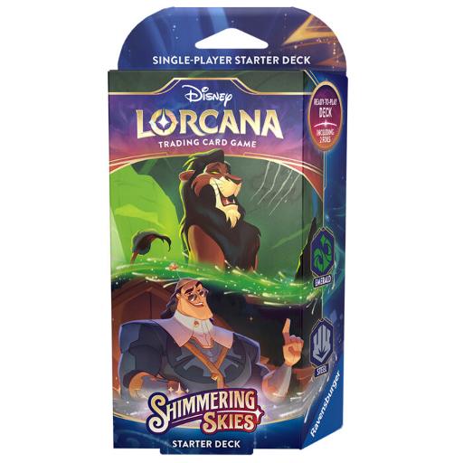 Disney Lorcana TCG: Shimmering Skies Starter Deck Emerald &amp; Steel
