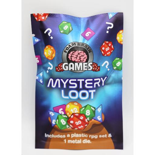 Mystery Loot Plastic RPG Dice Set &amp; Bonus Metal Die