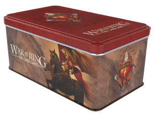 War of the Ring Card Game Shadow Card Box and Sleeves Red Bannerman