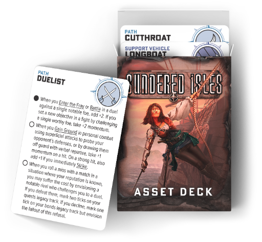 Ironsworn Starforged RPG Sundered Isles Asset Deck