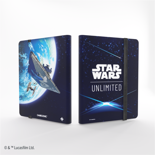 Gamegenic - Star Wars Unlimited 18-Pocket Album - Card Back Blue