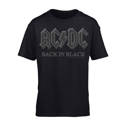 [ACTS05001M] Back In Black (M) (T-Paita)