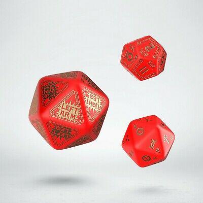 [QWORQE53] RuneQuest Red/Gold Expansion Dice Set (3)