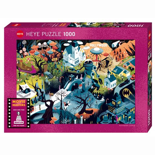 [HE9882] Puzzle - Movie Masters - Tim Burton Films (1000pc)