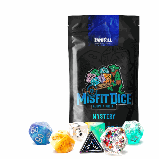 [MET9202] Mystery Misfit Resin Polyhedral Dice Set (7)
