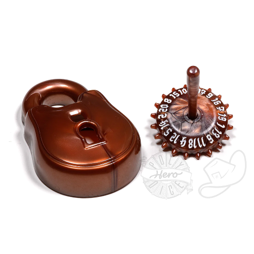 [STG14920] PolyHero Rogue d20 Lock and Pick Set Stout Bronze