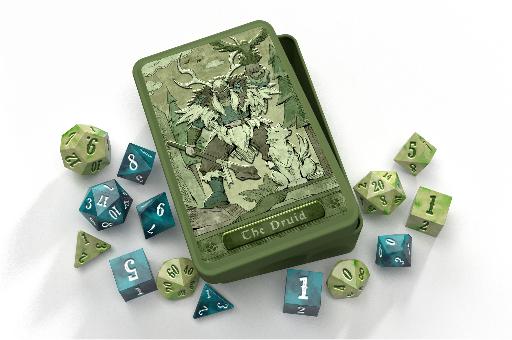 [BGRBAGD05] Class-Specific Dice Set Druid (Pathfinder and 5E)