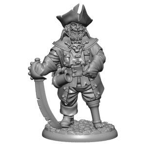 [RPR44193] Bones Black Ghost Pirate Captain