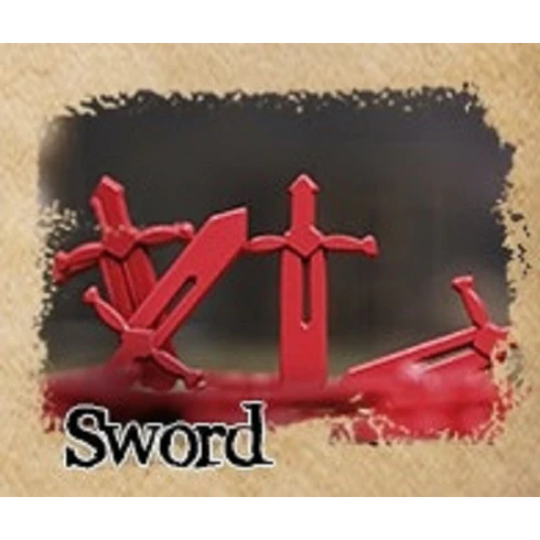 [MDGSKS0335] Metal Alloy Resource Tokens Sword (10)
