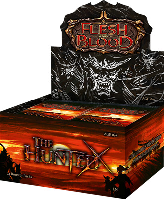 [09421037053073] Flesh &amp; Blood TCG - The Hunted Booster Display (24 Packs)