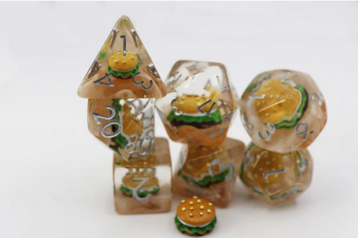 [FBG2360] Hamburger RPG Dice Set (7)