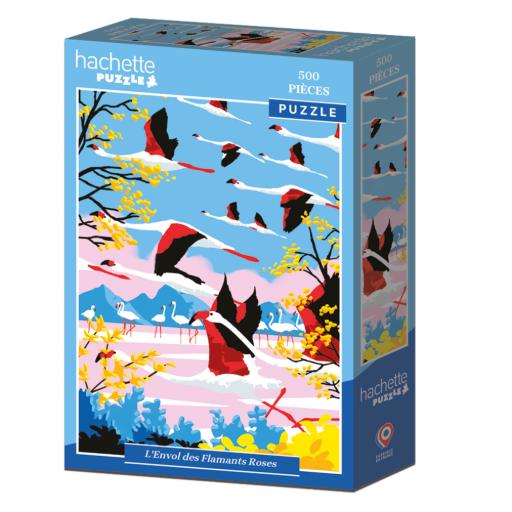 [Hachette-Puzzle-0001] L'Envol des Flamants Roses (500pc)