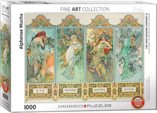 [Eurographics-6000-0824] Alphonse Mucha : Four Seasons (1000pc)