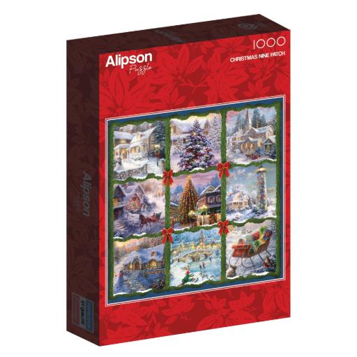 [Alipson-Puzzle-50056] Christmas Nine Patch (1000pc)