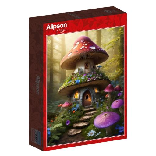 [Alipson-Puzzle-F-50176] Maison Champignon des Sous-Bois (500pc)
