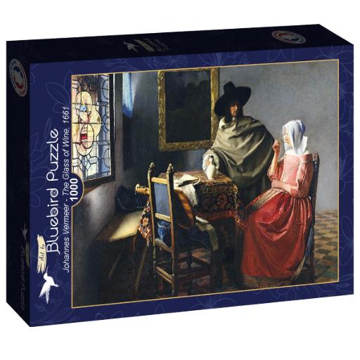 [Art-by-Bluebird-F-60322] Johannes Vermeer - The Glass of Wine, 1661 (1000pc)