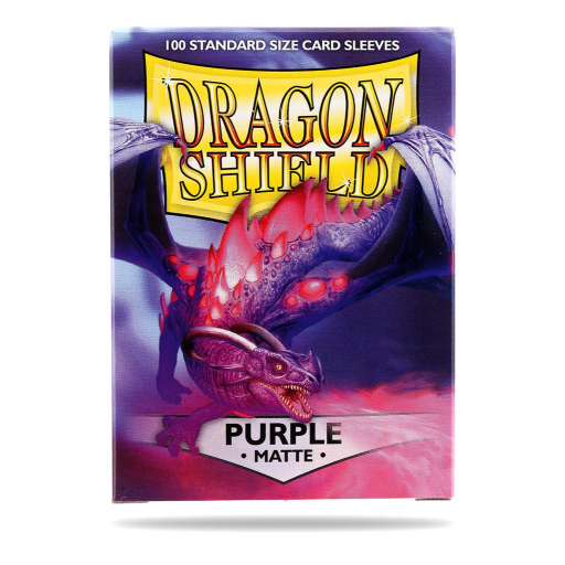 [AT-11009] Dragon Shield Standard Sleeves - Matte Purple (100 Sleeves)