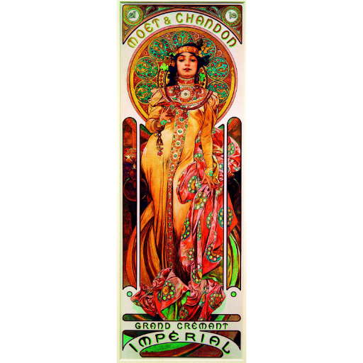 [Art-by-Bluebird-F-60298] Mucha  - Moët &amp; Chandon-Grand Crémant Impérial, 1899 (1000pc)