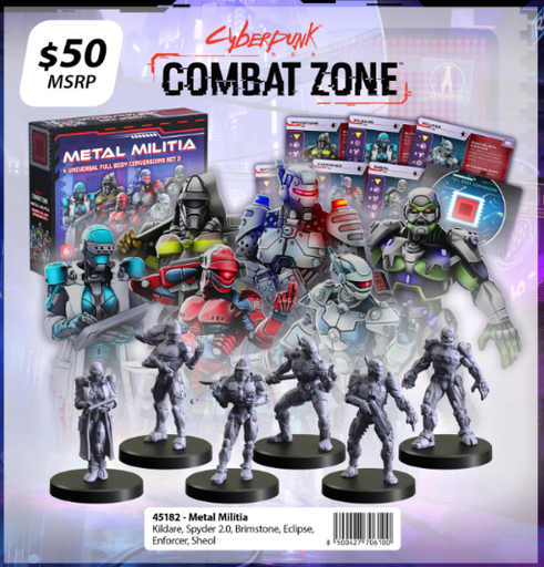 [MFC45182] Cyberpunk Red Combat Zone Going Metal Full Body Conversion Kit 2